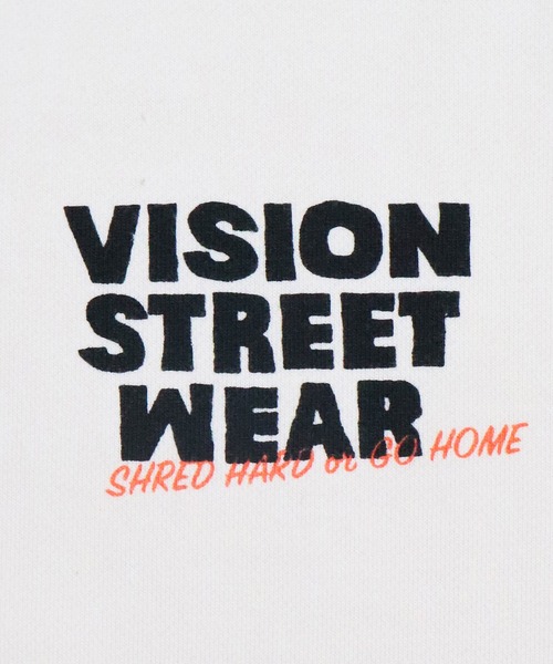 「VISION STREET WEAR」 スウェットカットソー X-LARGE オフホワイト レディース_画像9