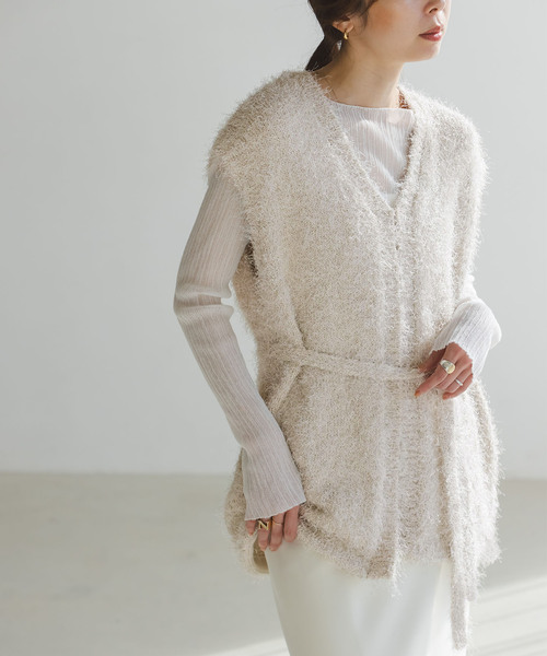 ノーブルNoble CO/PE ニットベスト ノーブルNoble CO/PE ニットベスト