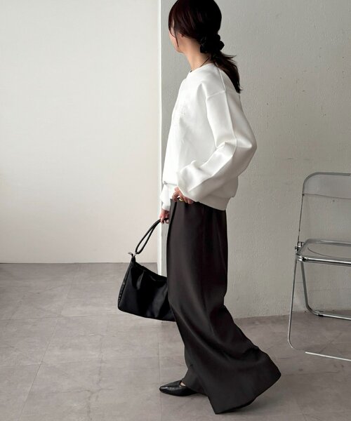 「DISCOAT」 スウェットカットソー FREE チャコールグレー レディース_画像8