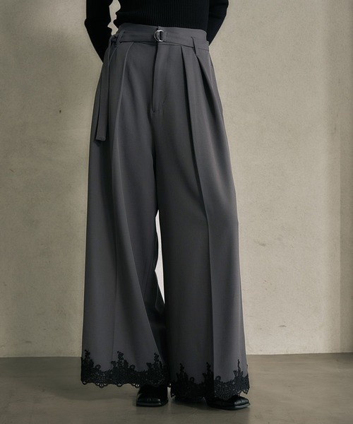 【完売品】HARE VINTAGE2WAYジャケットS ワイドパンツF HARE（ハレ） ワイドパンツ スラックス パンツ 「OCCASION」レース