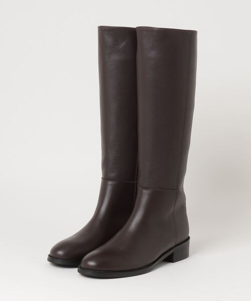 「REMME」 ロングブーツ 37 ダークブラウン レディース_画像2