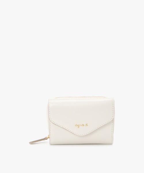 agnes b.（アニエスベー） ミニ 財布 レザー 三つ折り ミニ ウォレット