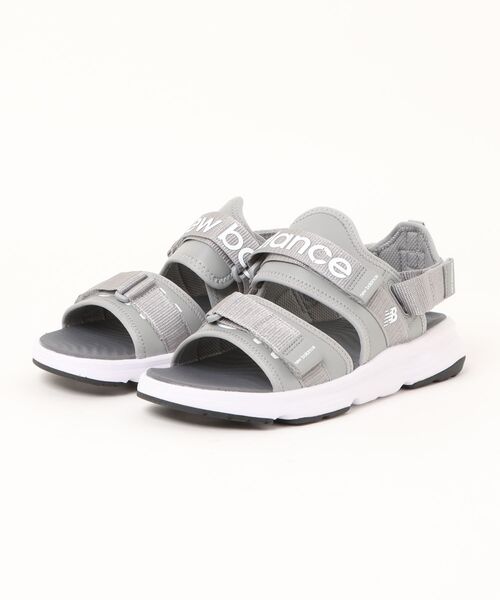 「New Balance」 フラットサンダル 25cm ブラック レディース_画像3