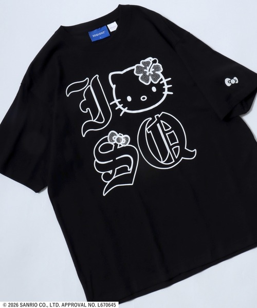 トクコプルミエヴォル×ハローキティAラインTシャツ sanrio（サンリオ） tシャツ HELLO KITTY I LOVE ”KI”TEE/日焼けハロー