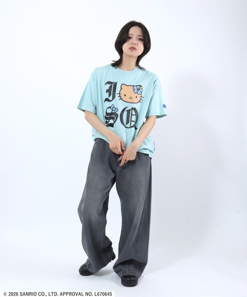 sanrio（サンリオ） tシャツ 半袖 HELLO KITTY I LOVE ”KI”TEE/日焼け