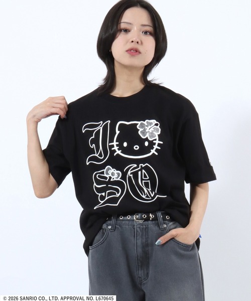 sanrio（サンリオ） tシャツ 半袖 HELLO KITTY I LOVE ”KI”TEE/日焼け