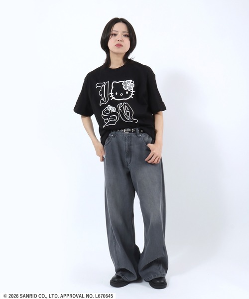 sanrio（サンリオ） tシャツ 半袖 HELLO KITTY I LOVE ”KI”TEE/日焼け