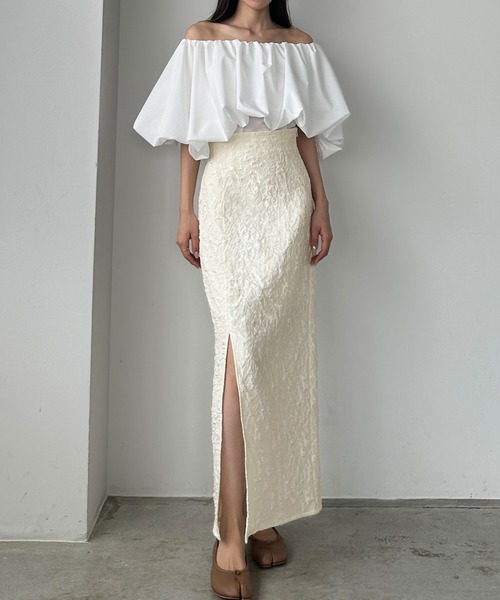 「Louere」 ロングスカート LARGE ベージュ レディース_画像5