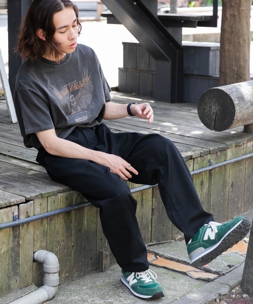 「WEGO」 イージーパンツ MEDIUM ライトインディゴブルー メンズ_画像4