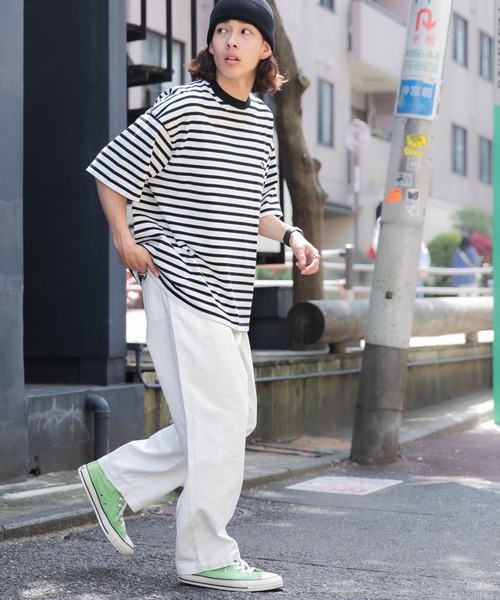 「WEGO」 イージーパンツ MEDIUM ライトインディゴブルー メンズ_画像8