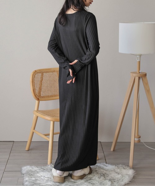 「SUGAR BISKET」 「La-gemme」長袖ワンピース フリー ベージュ レディース_画像3