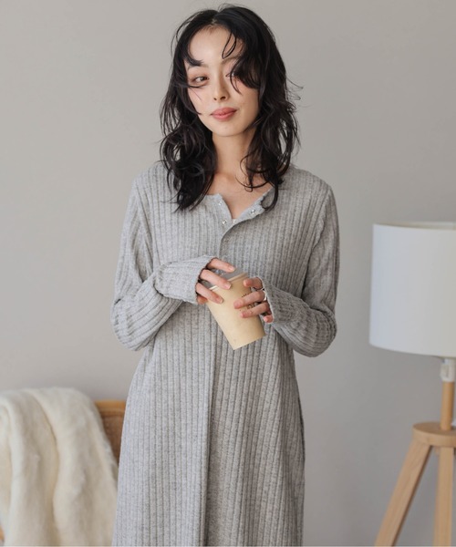 「SUGAR BISKET」 「La-gemme」長袖ワンピース フリー ベージュ レディース_画像6