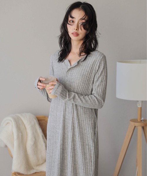 「SUGAR BISKET」 「La-gemme」長袖ワンピース フリー ベージュ レディース_画像7