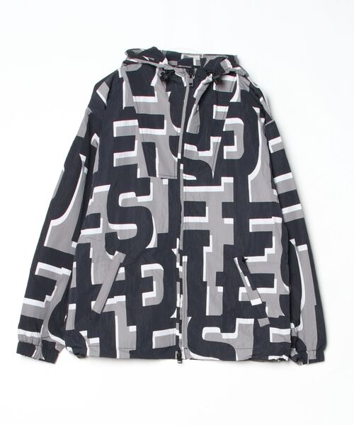 DIESEL（ディーゼル） ナイロンブルゾン 44 グレー メンズ : ZOZOTOWN 
