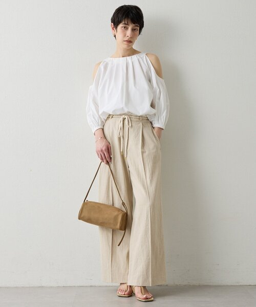 THE PAUSE ブラウス シャツ 「THE PAUSE」オープンショルダーブラウス