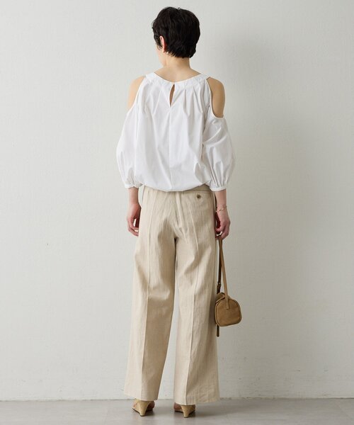 THE PAUSE ブラウス シャツ 「THE PAUSE」オープンショルダーブラウス