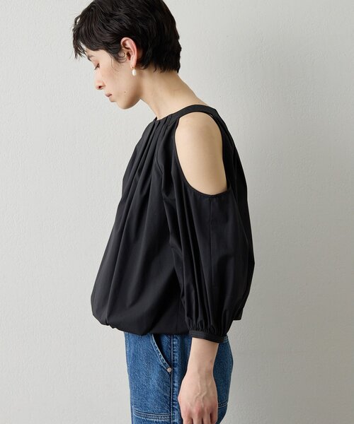 THE PAUSE ブラウス シャツ 「THE PAUSE」オープンショルダーブラウス