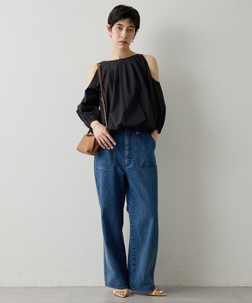 THE PAUSE ブラウス シャツ 「THE PAUSE」オープンショルダーブラウス