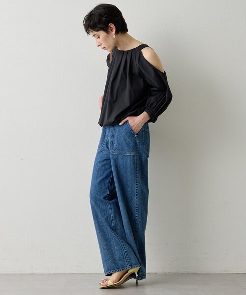 THE PAUSE ブラウス シャツ 「THE PAUSE」オープンショルダーブラウス
