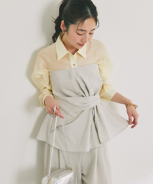 la boutique bonbon♡美品♡ブラウス＆パンツセット サイズ38 La boutique Bonbon（ラブティックボンボン） ブラウス シャツ