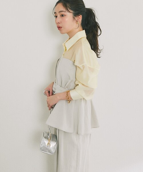 la boutique bonbon♡美品♡ブラウス＆パンツセット サイズ38 La boutique Bonbon（ラブティックボンボン） ブラウス シャツ