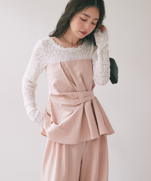 la boutique bonbon♡美品♡ブラウス＆パンツセット サイズ38 La boutique Bonbon（ラブティックボンボン） ブラウス シャツ
