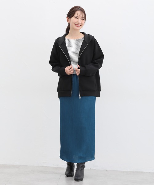 「Honeys」 「GLACIER」ジップアップパーカー M コーラルピンク レディース_画像3