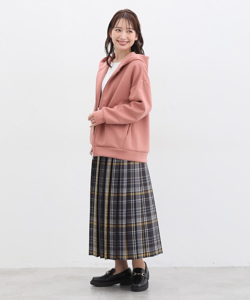 「Honeys」 「GLACIER」ジップアップパーカー M コーラルピンク レディース_画像5