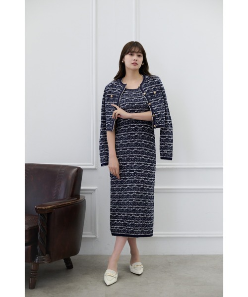 ワンピース Her lip to Classic Tweed Midi Dress her lip to Classic Tweed Midi Dress｜Yahoo!フリマ（旧PayPayフリマ）