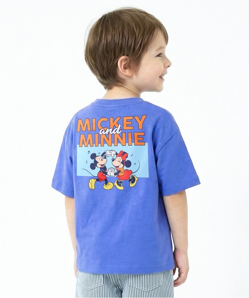 Disney（ディズニー） tシャツ 親子お揃い バックキャラクターTシャツ