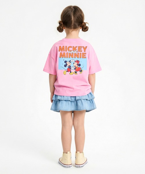 Disney（ディズニー） tシャツ 親子お揃い バックキャラクターTシャツ