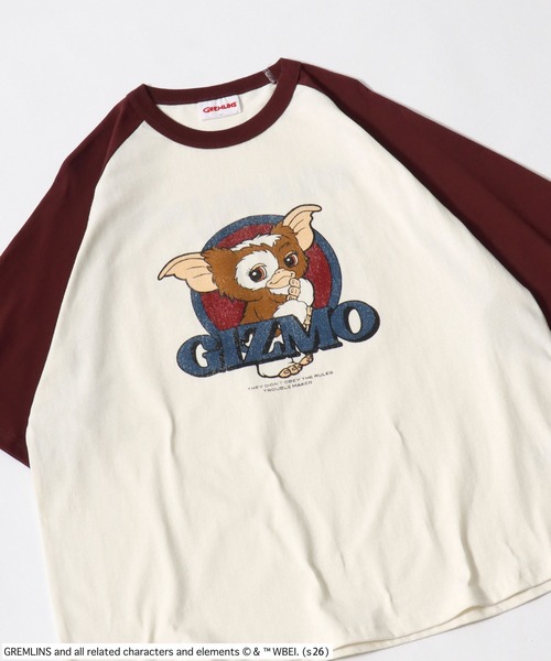 tシャツ GREMLINS（グレムリン）GIZMO ギズモ プリント ラグランT
