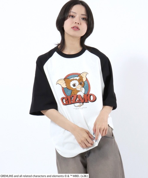 tシャツ GREMLINS（グレムリン）GIZMO ギズモ プリント ラグランT