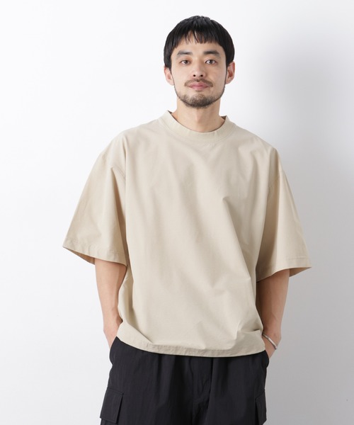 NANO universe（ナノ・ユニバース） tシャツ ストレッチワイドプル