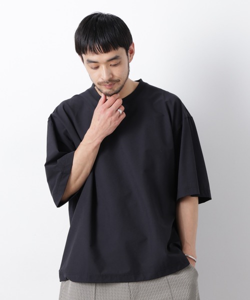 NANO universe（ナノ・ユニバース） tシャツ ストレッチワイドプル