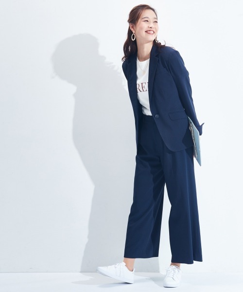 「7days Life Styling」 スラックス M ネイビー レディース_画像4