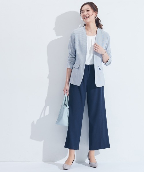 「7days Life Styling」 スラックス M ネイビー レディース_画像6