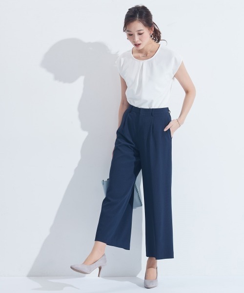 「7days Life Styling」 スラックス M ネイビー レディース_画像8