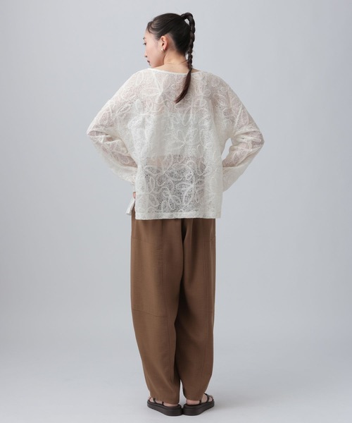 LEPSIM（レプシィム） tシャツ ニュアンス柄長袖プルオーバー 639387