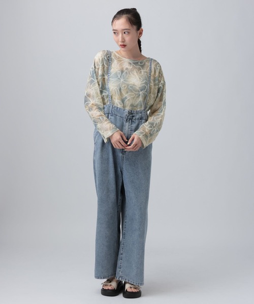 LEPSIM（レプシィム） tシャツ ニュアンス柄長袖プルオーバー 639387