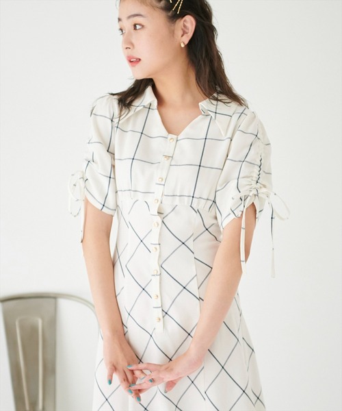 「REDYAZEL」 半袖ワンピース MEDIUM ブルー系その他5 レディース_画像5