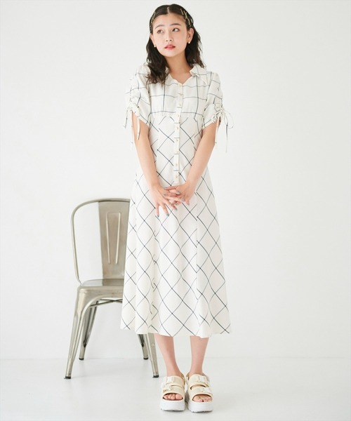「REDYAZEL」 半袖ワンピース MEDIUM ブルー系その他5 レディース_画像6