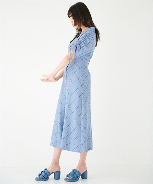 「REDYAZEL」 半袖ワンピース MEDIUM ブルー系その他5 レディース_画像9