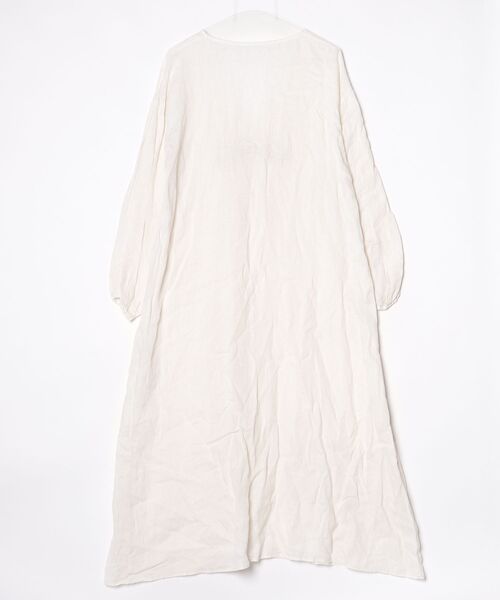 「BEAMS LIGHTS」 長袖ワンピース 38 ホワイト レディース_画像2