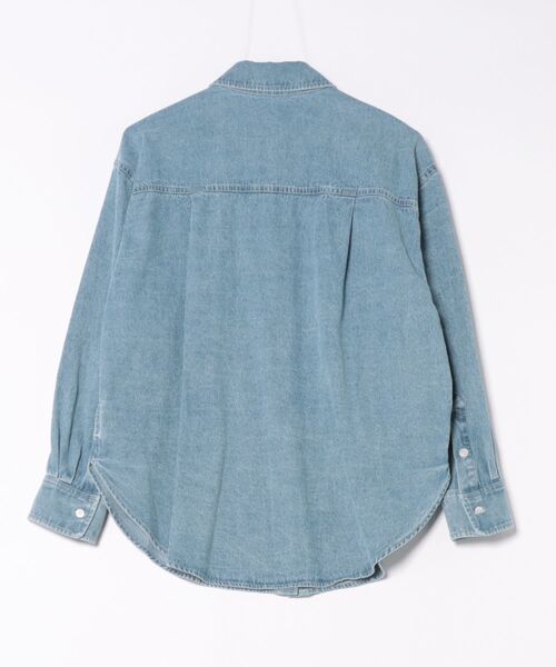 「Gready Brilliant」 長袖シャツ 38 ライトインディゴブルー レディース_画像2
