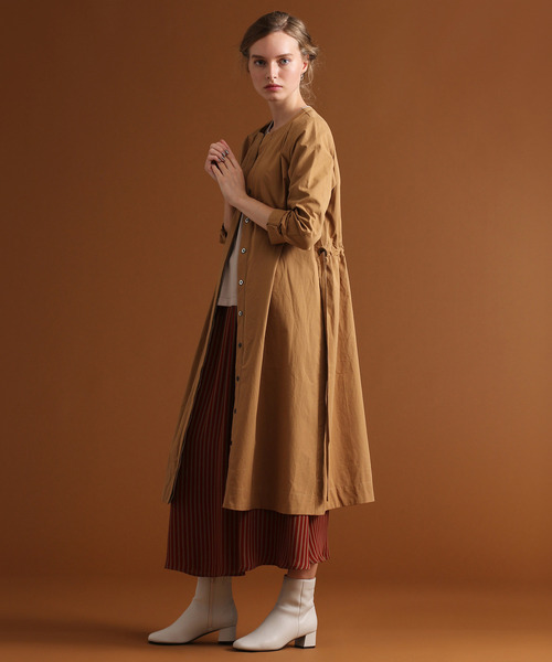 「MELROSE claire」 長袖ワンピース - ブラウン レディース_画像5
