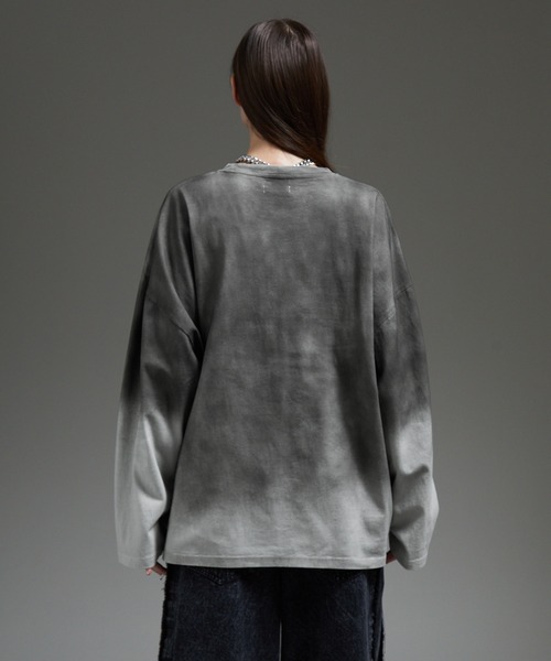 「cussil」 長袖Tシャツ M グレー メンズ_画像3