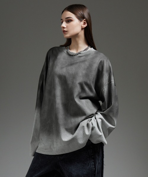 「cussil」 長袖Tシャツ M グレー メンズ_画像6