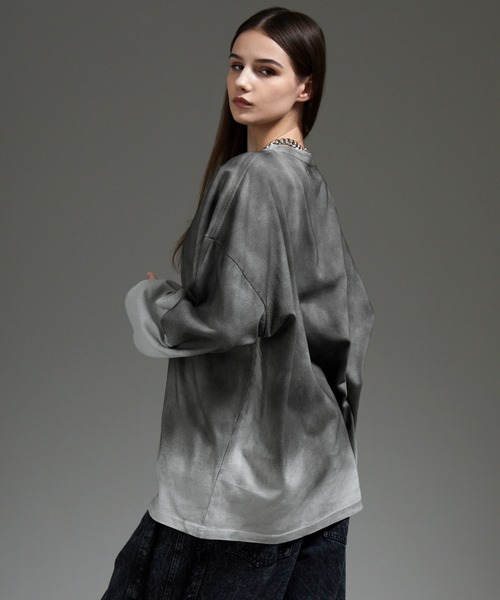 「cussil」 長袖Tシャツ M グレー メンズ_画像7
