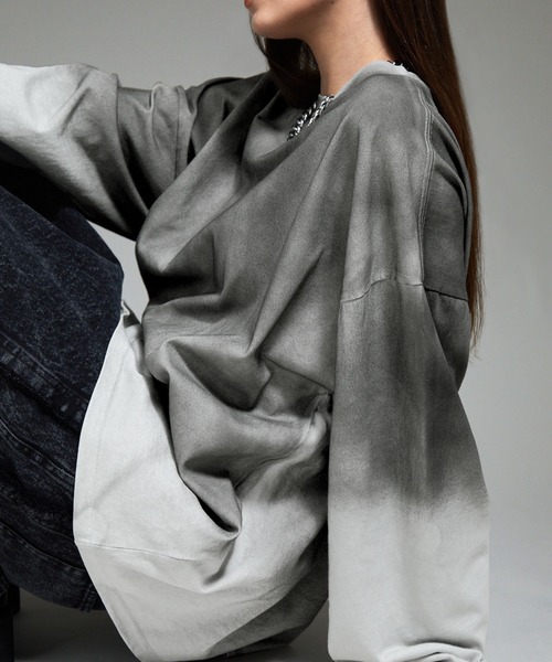 「cussil」 長袖Tシャツ M グレー メンズ_画像9